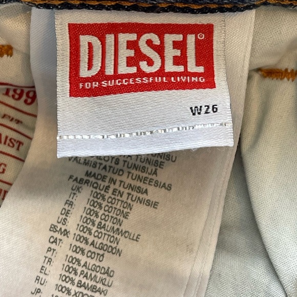 Diesel 1996 D-Sire-S1 Relax Fit Low Waist Jeans Size 26 - Picture 10 of 14